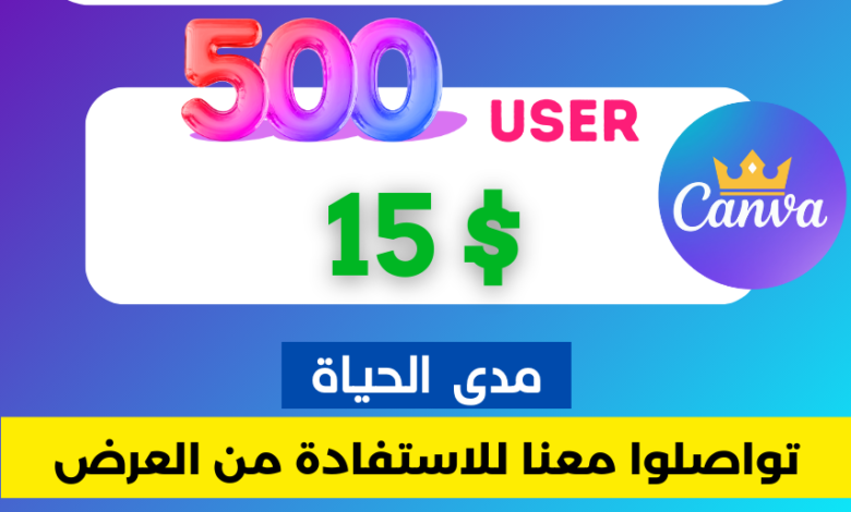 اشتراكات كانفا برو بالجملة Canva Pro Panel | حساب كانفا 500 دعوة